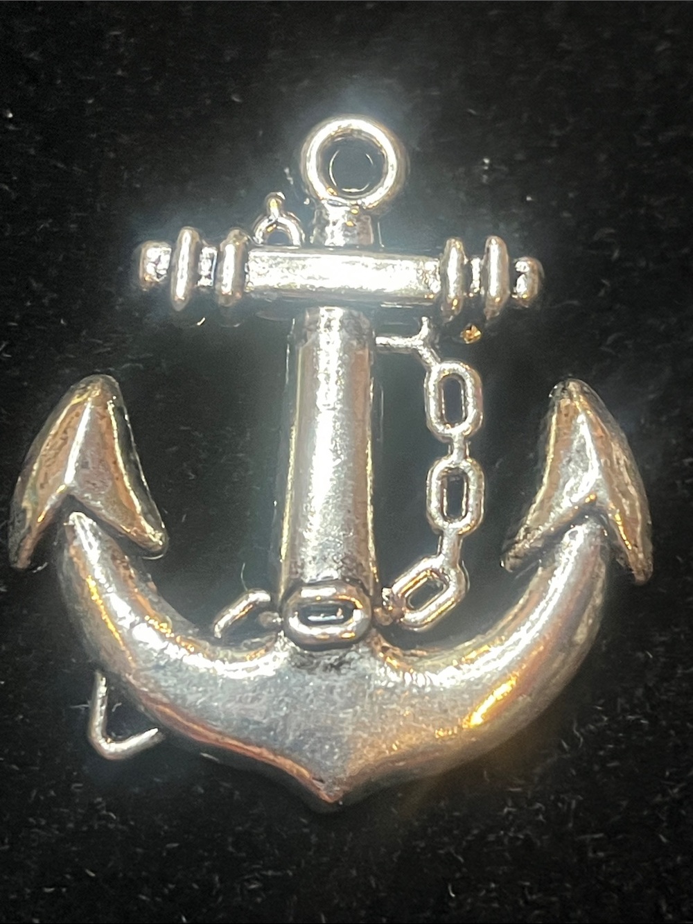Silver Anchor Brooch Hand Crafted